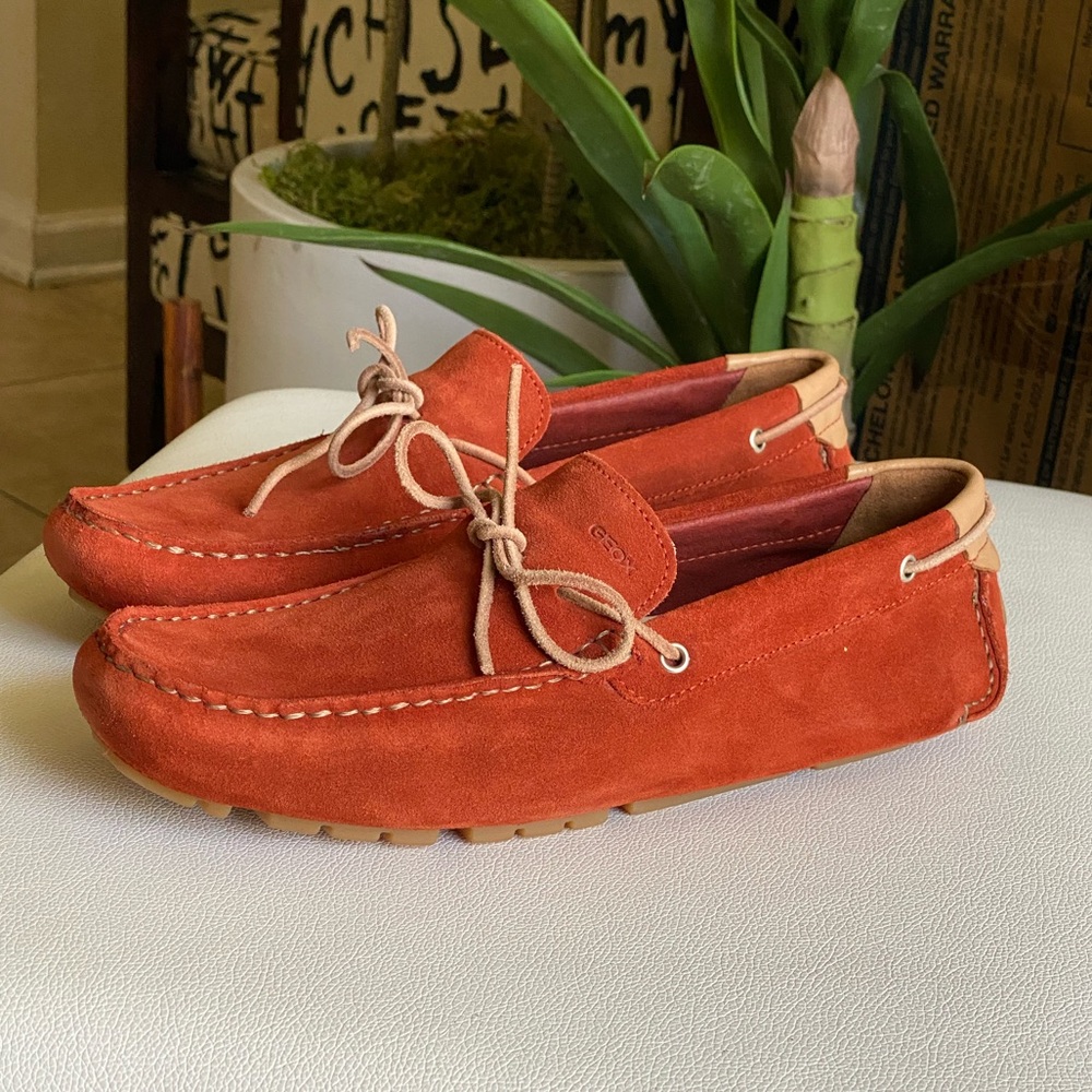 GEOX Men’s Melbourne Suede Moccasins Size 10